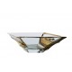 Glass bowl Sail 380 mm- gold